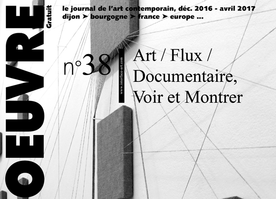 sortie du journal horsd&rsquo;oeuvre n°38 : Art / Flux / Documentaire, Voir et Montrer