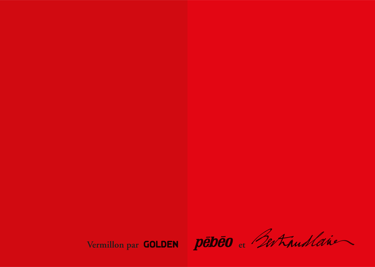 Bertrand Lavier // Vermillon par Golden et Pébéo
