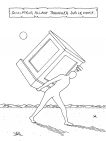 Philippe Ramette // Sculpteur allant travailler sur le motif